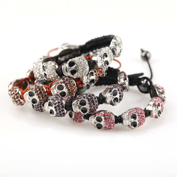 Wholesale Skull Shamballa Bracelets Wholesale Skull Shamballa Bracelets
