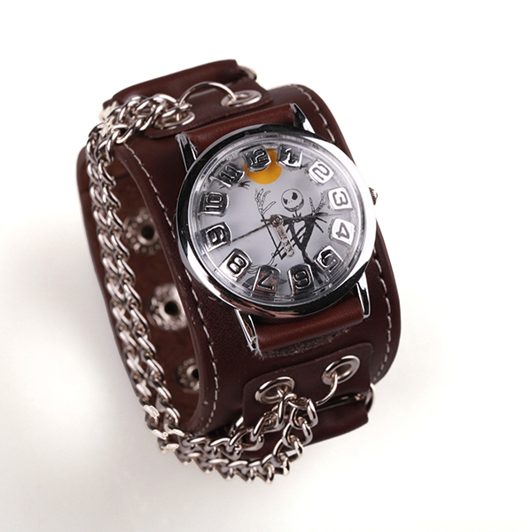 Punk Style Leather Bracelet Watch Punk Style Leather Bracelet Watch