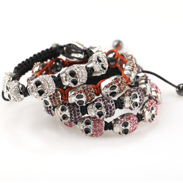 Wholesale Skull Shamballa Bracelets Wholesale Skull Shamballa Bracelets