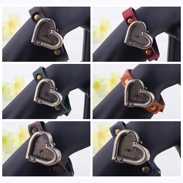 Bracelet Watch With Heart Case Bracelet Watch With Heart Case